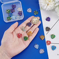 24Pcs Millefiori Glass Pendants&nbsp;PALLOY-PH01827