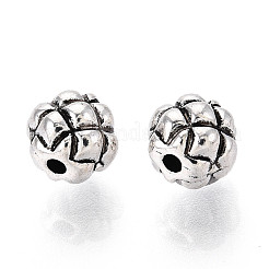 Tibetan Style Alloy Waffle Beads&nbsp;TIBE-N013-11AS
