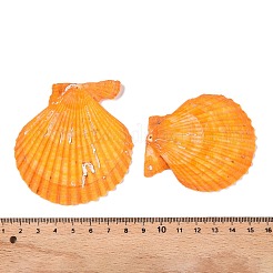 Undyed Natural Scallop Shell Big Pendants&nbsp;SHEL-T020-01