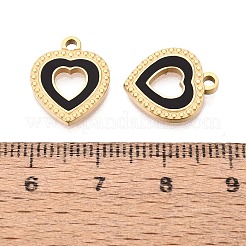 304 Stainless Steel Enamel Pendants&nbsp;STAS-Q111-14G-02