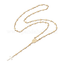 304 Stainless Steel Y-Shaped Cross Link Chain Necklaces&nbsp;NJEW-JN05119