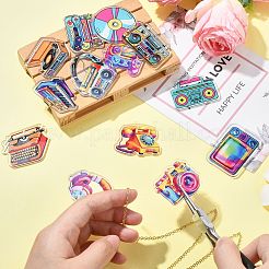 26Pcs 13 Styles Opaque Acrylic Pendants&nbsp;OACR-CJ0002-15