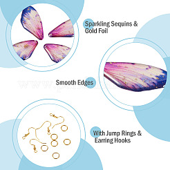 4 Sets 4 Colors Resin Pendants&nbsp;DIY-TA0013-51