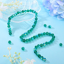 1 Strand Electroplate Transparent Glass Beads Strands&nbsp;EGLA-TADJ0001-15E
