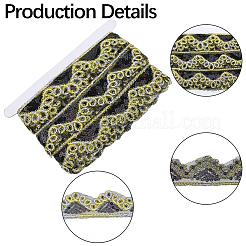 Sparkle Polyester Lace Ribbon&nbsp;SRIB-WH20020-049D