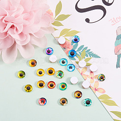 Flat Back Glass Cabochons&nbsp;GGLA-SZ0001-01C