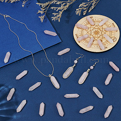 26Pcs Natural Rose Quartz Double Terminated Points Bullet Shape Healing Stones&nbsp;G-OC0005-99