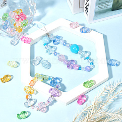 100Pcs Transparent Acrylic Beads&nbsp;TACR-SP0001-24