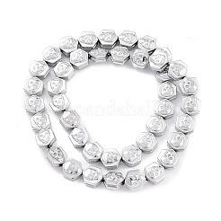 Electroplate Synthetic Non-magnetic Hematite Beads Strands&nbsp;G-I317-01F