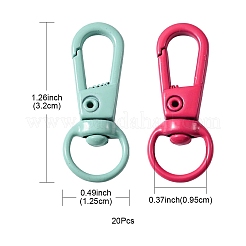 20Pcs Spray Painted Alloy Swivel Clasps&nbsp;FIND-YW0001-72