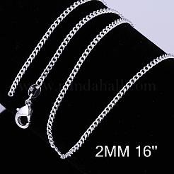 Brass Twisted Curb Chain Necklaces&nbsp;NJEW-BB10884-16
