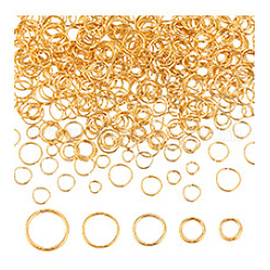 500PPcs 5 Style Brass Open Jump Rings&nbsp;KK-PH0003-58