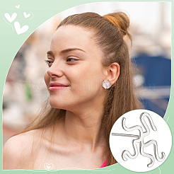 1 Pair Sterling Silver Studs Earrings Findings&nbsp;STER-BC0002-68P