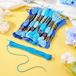21 Bundles 21 Colors Polyester Embroidery Floss&nbsp;OCOR-TA0002-86