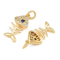 Brass Micro Pave Cubic Zirconia Charms&nbsp;KK-Q085-01E-G