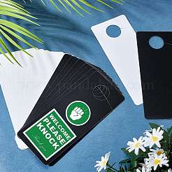 40Pcs 2 Colors Frosted PVC Plastic Hangtag&nbsp;AJEW-GL0001-22