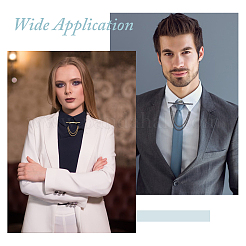 3Pcs 3 Colors Brass Tie Clips&nbsp;AJEW-FH0006-91