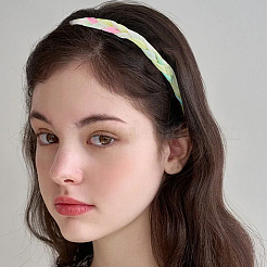 4Pcs 4 Colors Polyester with Spandex Cloth Headbands&nbsp;AJEW-SP0003-14