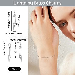 20Pcs Brass Charms&nbsp;KK-BBC0020-71