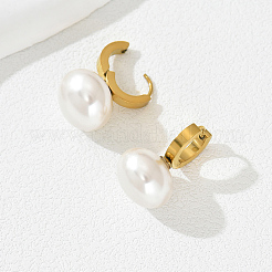 Oval Stainless Steel Hoop Earrings&nbsp;RY5370
