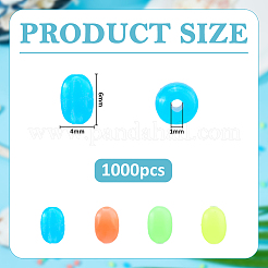 1000Pcs Silicone Beads&nbsp;SIL-FH0001-18C