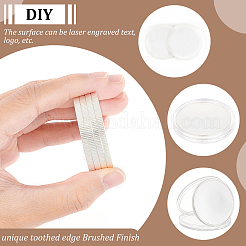6Pcs Blank Alloy Discs&nbsp;AJEW-BC0006-58S
