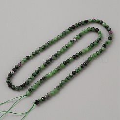Natural Ruby Zoisite Beads Strands&nbsp;G-TAC0016-07