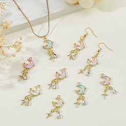 8Pcs 4 Colors Alloy Pendants&nbsp;FIND-HS0002-06G