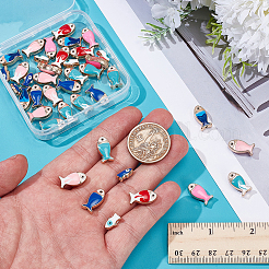 40Pcs 10 Styles Aolly Enamel Beads&nbsp;FIND-AR0006-76