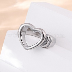 304 Stainless Steel Finger Rings&nbsp;RJEW-Q020-14P