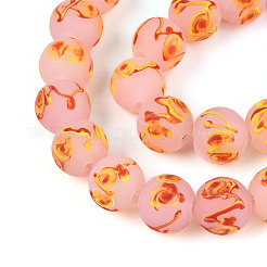 Handmade Lampwork Beads Strands&nbsp;LAMP-N028-05B