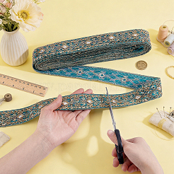 Ethnic Style Polyester Ribbon&nbsp;OCOR-WH0003-084A