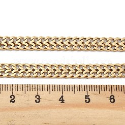 Ion Plating(IP) 304 Stainless Steel Wheat Chain Necklaces for Women&nbsp;NJEW-U019-01G