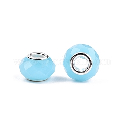 Imitation Jade Glass European Beads&nbsp;GPDL-N004-B14mm-B03