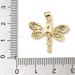 Brass Micro Pave Cubic Zirconia Pendants&nbsp;KK-Q068-09A-G