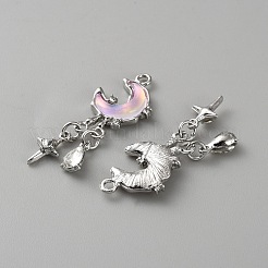Platinum Tone Alloy Pendants&nbsp;FIND-WH0441-07P-04