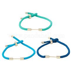 6Pcs 3 Colors Braided Nylon Cord Bracelet Making&nbsp;MAK-TA0001-27