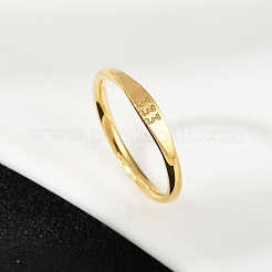 304 Stainless Steel Plain Band Rings&nbsp;RJEW-P151-01G-01