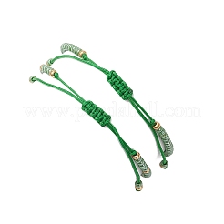2Pcs Natural Green Aventurine & Glass Seed Beads Braided Bead Bracelets for Women&nbsp;BJEW-MZ00247-05
