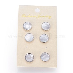 Brass Stud Earrings&nbsp;EJEW-E252-07