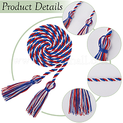 Polyester Double-end Tassels Fringed Bachelor's Gown Hanger&nbsp;FIND-WH20041-001B