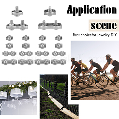 20Pcs 4 Style 304 Stainless Steel Findings&nbsp;FIND-GA0001-72