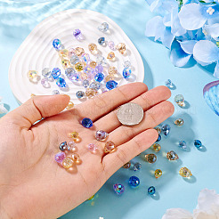 100Pcs 10 Styles Electroplate Glass Beads&nbsp;EGLA-TA0013-44