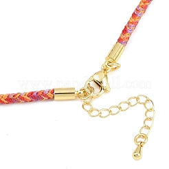 Braided Polycotton Cord Necklaces Making&nbsp;MAK-F038-B-G