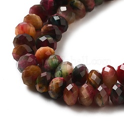 Natural Rainbow Tiger Eye Beads Strands&nbsp;G-NH0002-D03-02