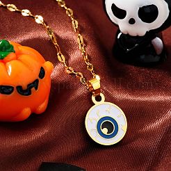 Halloween 304 Stainless Steel Enamel Pendant Necklaces&nbsp;CH1357