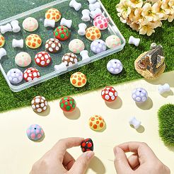 40Pcs 2 Styles Opaque Acrylic Beads&nbsp;MACR-CJ0002-49