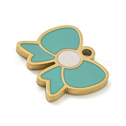 316 Surgical Stainless Steel Enamel Charms&nbsp;STAS-M073-16G