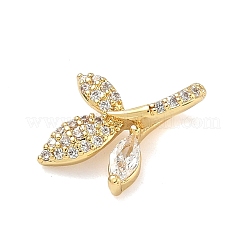 Brass Micro Pave Cubic Zirconia Pendants&nbsp;KK-C254-11C-G