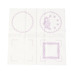 DIY Embroidery Cup Mat Sets&nbsp;DIY-I049-01B